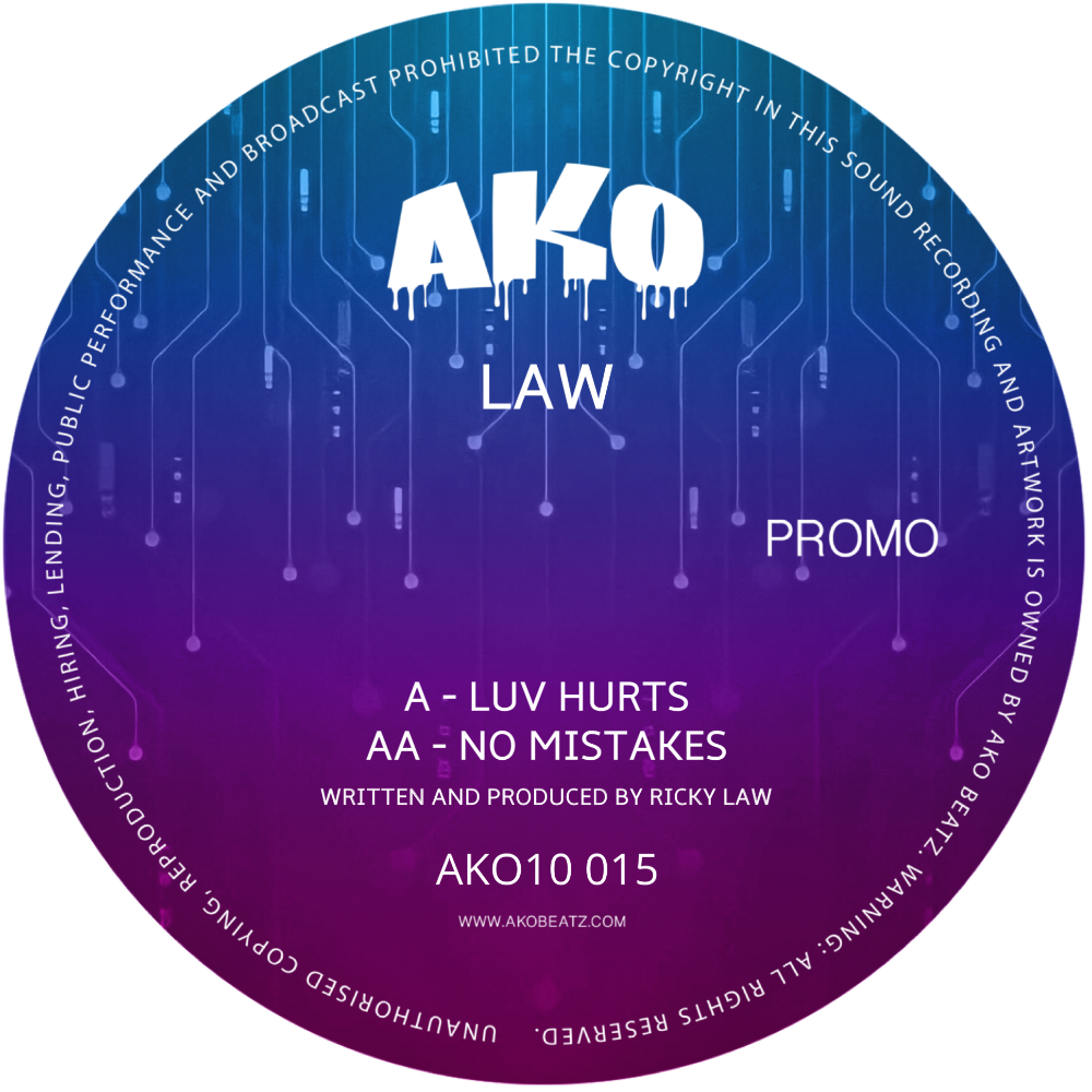 AKO10 SERIES PRESENTS: LAW - LUV HURTS/NO MISTAKES (AKO10015) DIGITAL