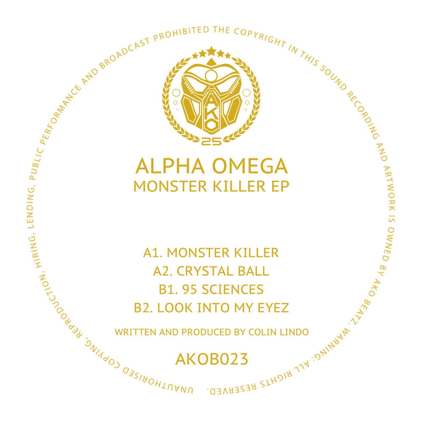 AKO BEATZ PRESENTS: ALPHA OMEGA MONSTER KILLER EP - (AKOB023) DIGITAL