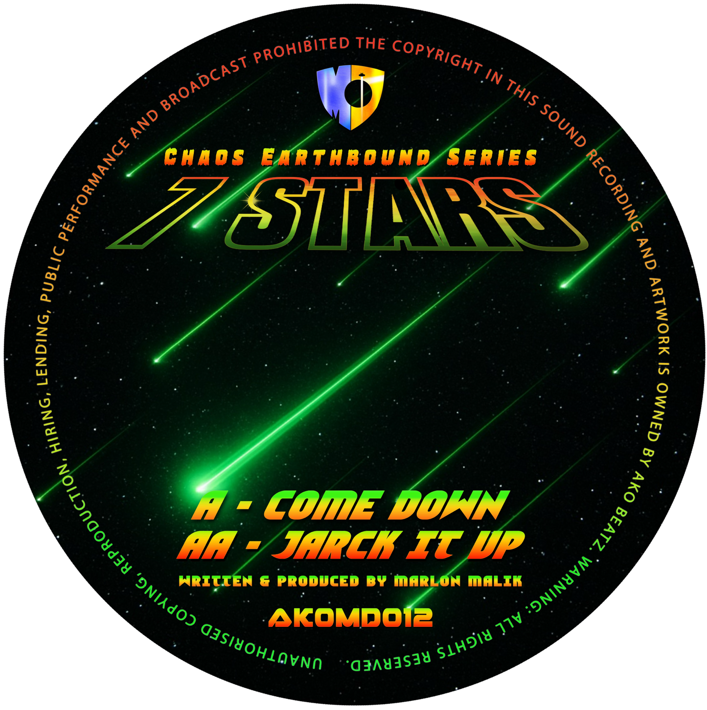 AKOMD 012: 7 STARS – COME DOWN / JARCK IT UP – DIGITAL