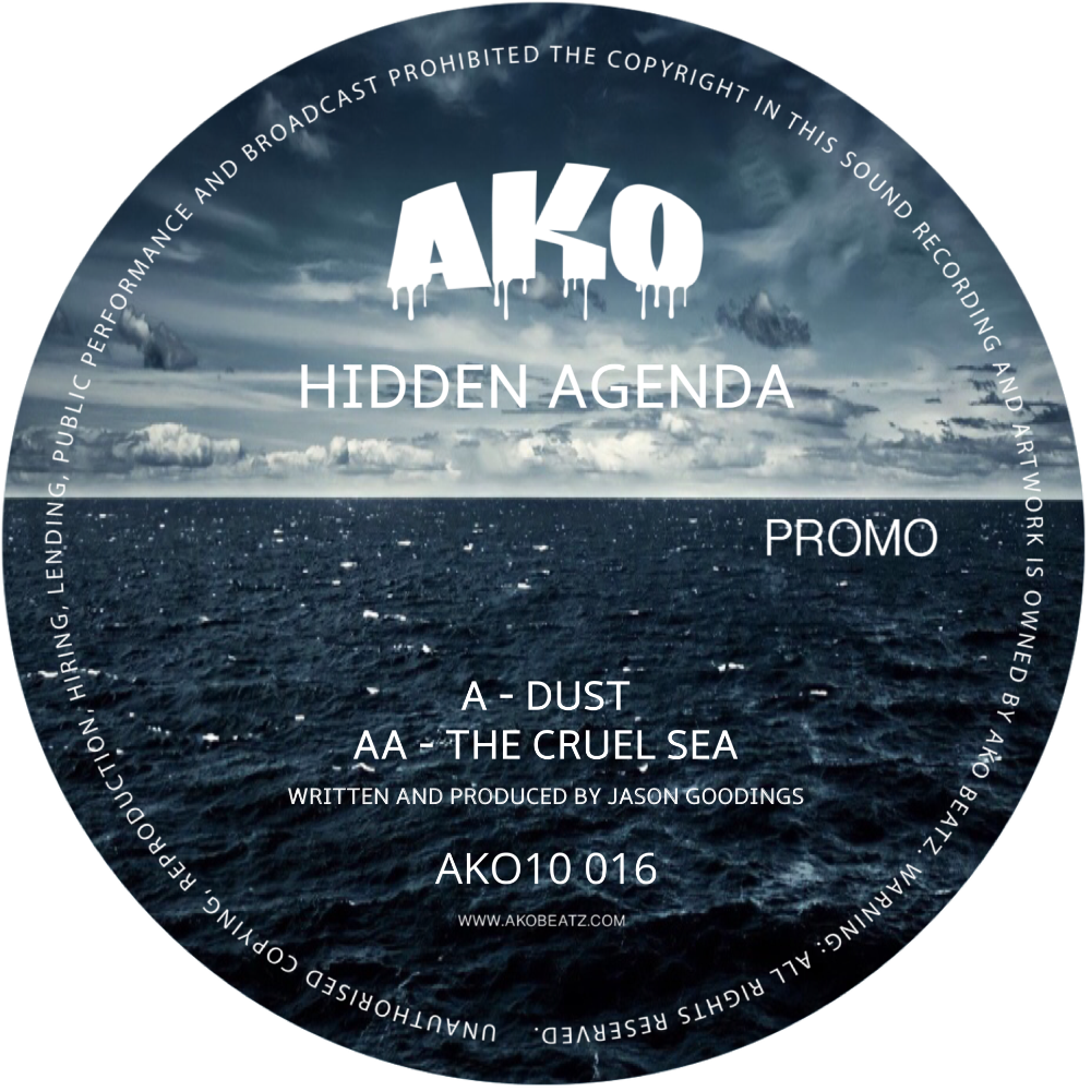 AKO10 SERIES PRESENTS: HIDDEN AGENDA - DUST / THE CRUEL SEA (AKO10016) DIGITAL