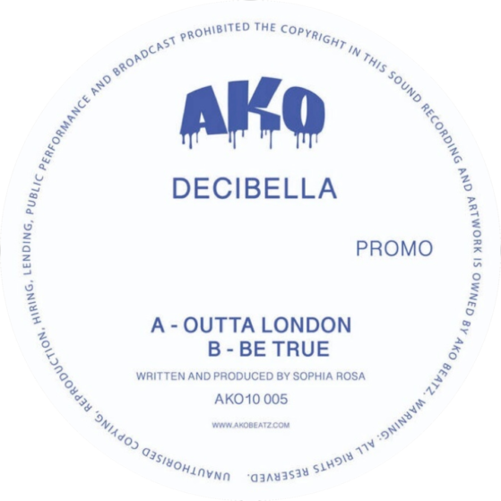 AKO10 SERIES PRESENTS - DECIBELLA - OUTTA LONDON / BE TRUE (AKO10005) DIGITAL