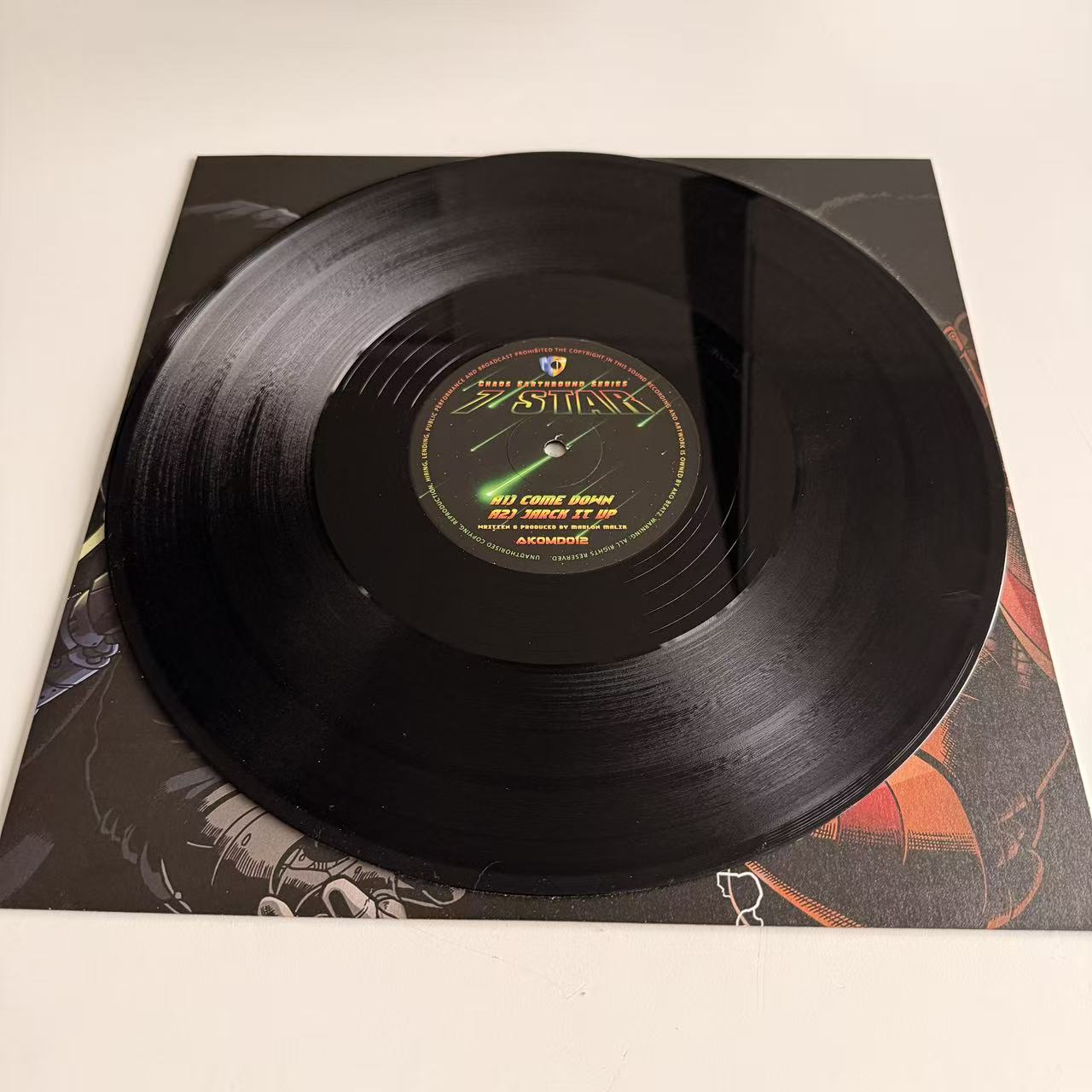 AKOMD 012: 7 STARS – COME DOWN / JARCK IT UP – BLACK VINYL