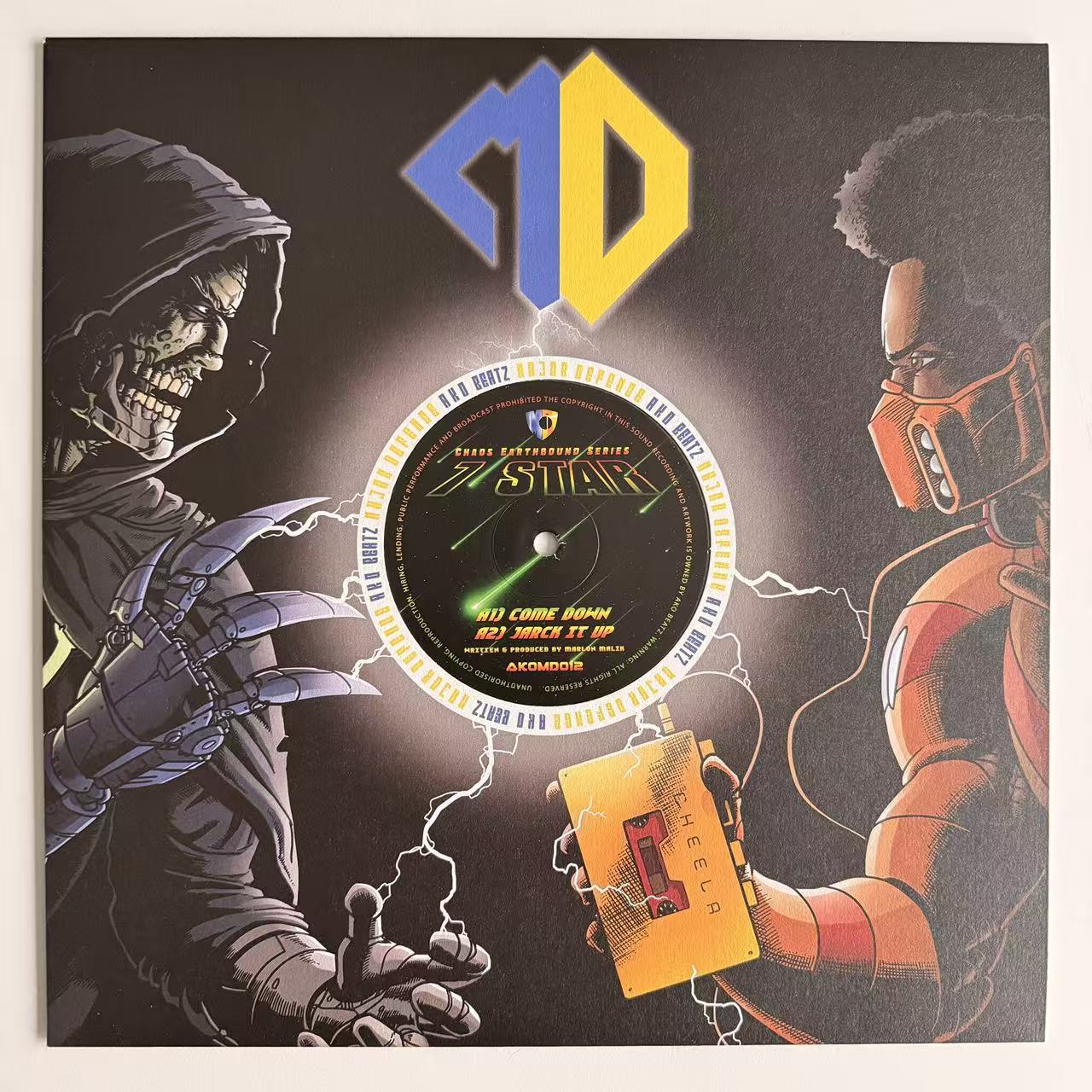 AKOMD 012: 7 STARS – COME DOWN / JARCK IT UP – BLACK VINYL