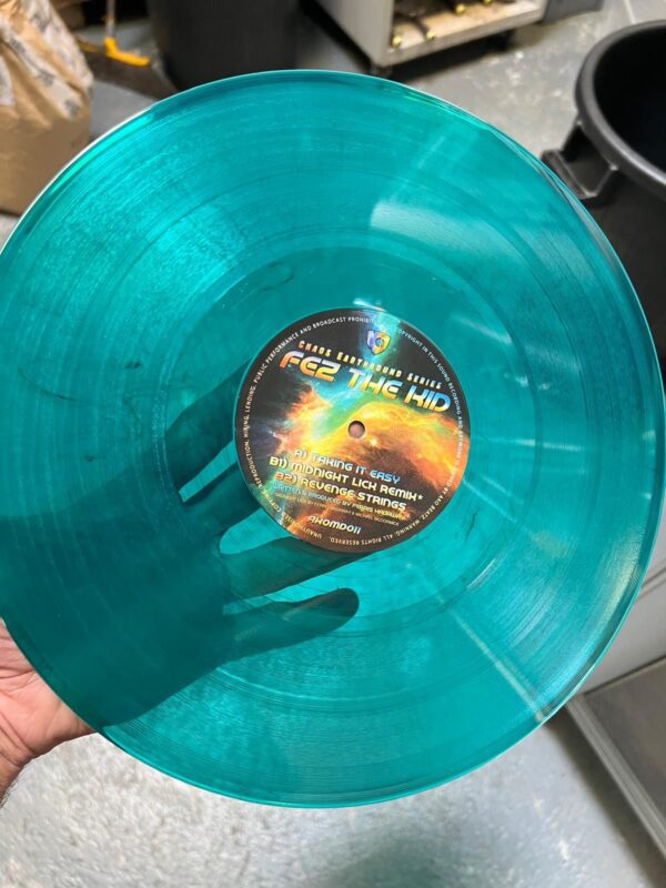 AKOMD 011: FEZ THE KID - TAKING IT EASY / MIDNIGHT LICK REMIX / REVENGE STRINGS - CLEAR GREEN VINYL - Image 2