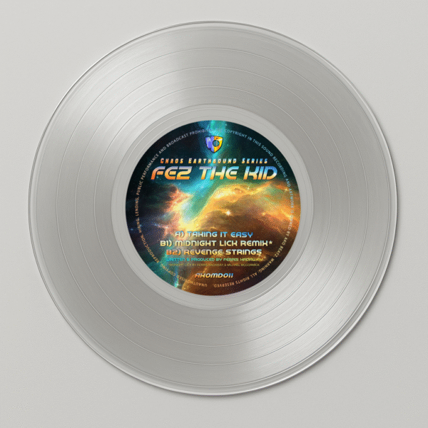 AKOMD 011: FEZ THE KID - TAKING IT EASY / MIDNIGHT LICK REMIX / REVENGE STRINGS - CLEAR VINYL - Image 2