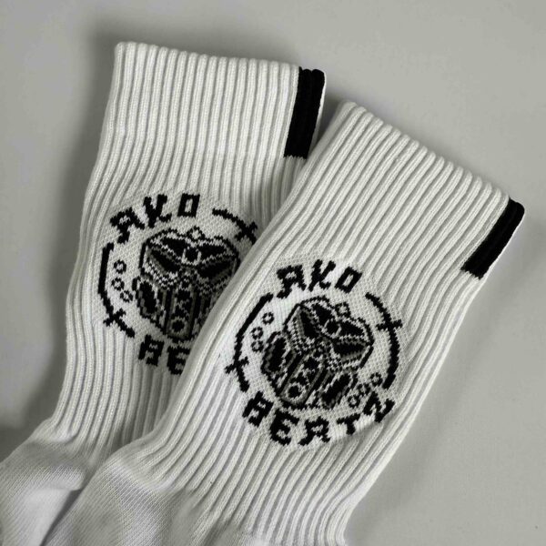 AKO BEATZ PRESENTS AKO BEATZ JAPAN SOCKS - WHITE - Image 3