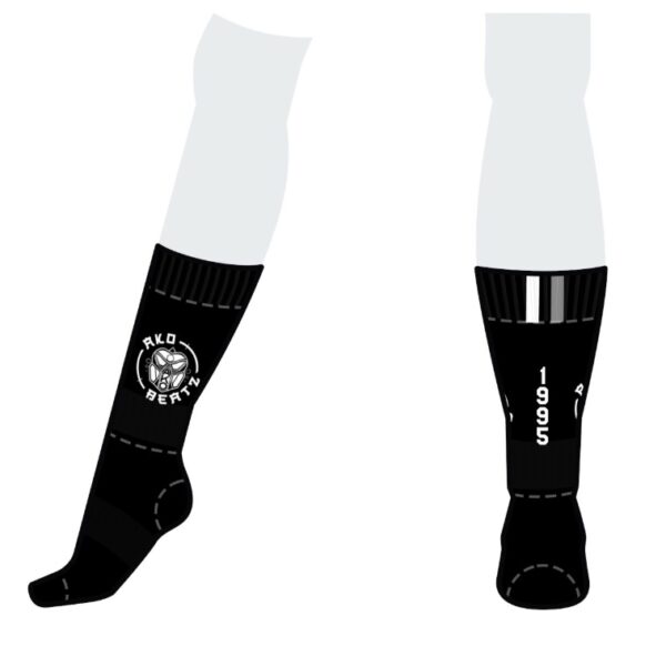 AKO BEATZ PRESENTS AKO BEATZ 1995 SOCKS - BLACK - Image 3